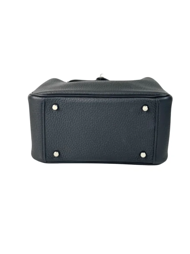 Hermès Black Lindy Mini Bag In Clemence in Black Clemence leather from Luxury Promise, photo 6 of 6