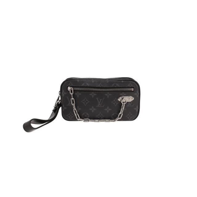 Louis Vuitton Volga clutch bag in Graphite grey Monogram canvas in Grey Coated canvas from Collector Square, photo 2 of 2