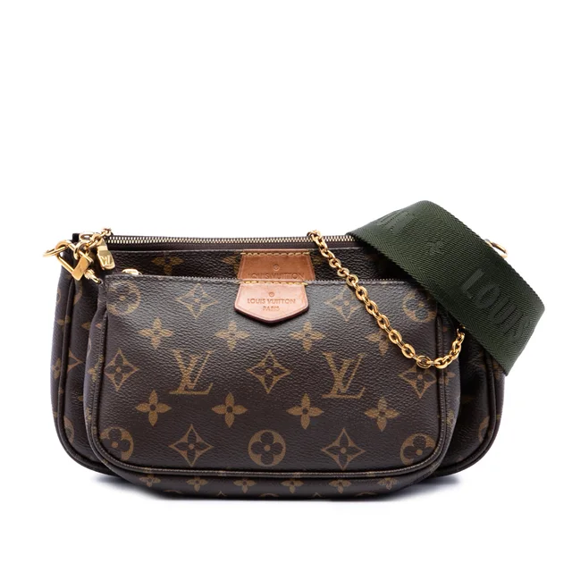 Brown Louis Vuitton Monogram Multi Pochette Accessoires Satchel in Brown Coated canvas from Designer Revival, photo 1 of 1