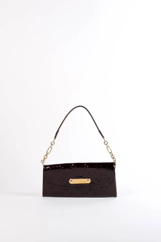 2010 Louis Vuitton Oxblood Vernis Sunset Boulevard Shoulder Bag from Break Archive