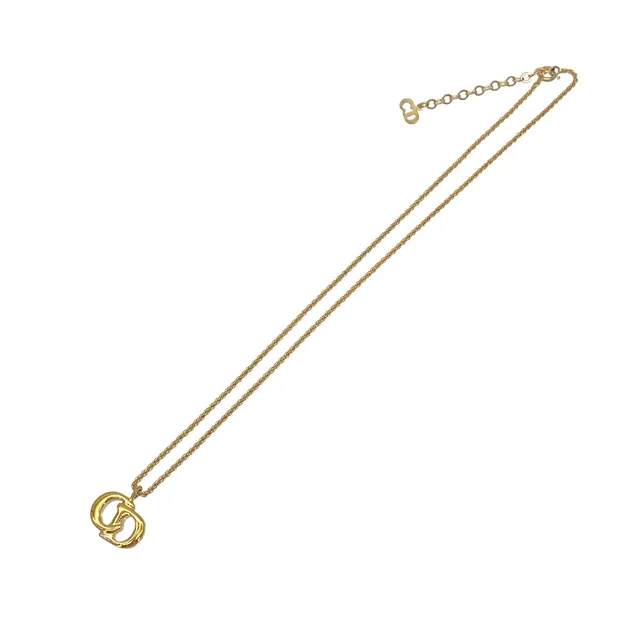 Dior Necklace CD Logo Gold Accessory in Gold from Luxury Promise, photo 2 of 2