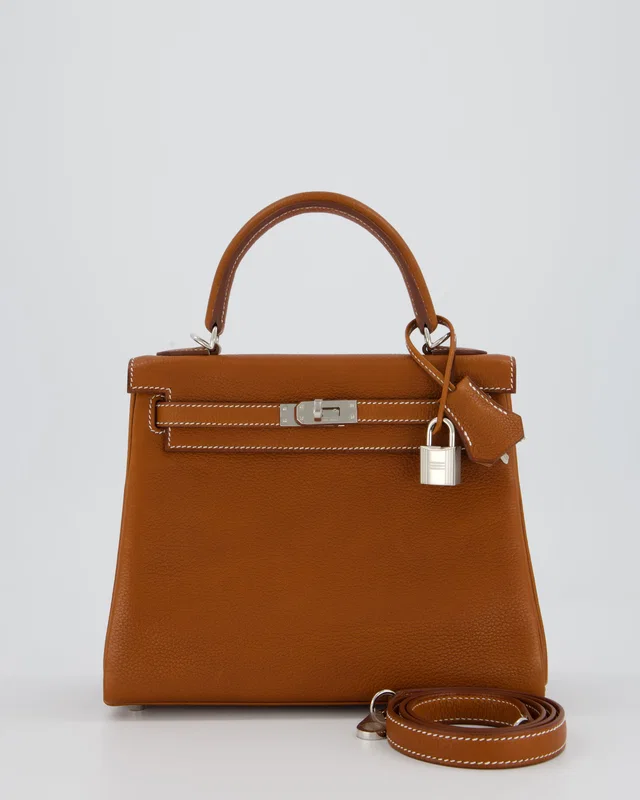 Hermès Kelly 25 Retourne Bag in Leather from Sellier