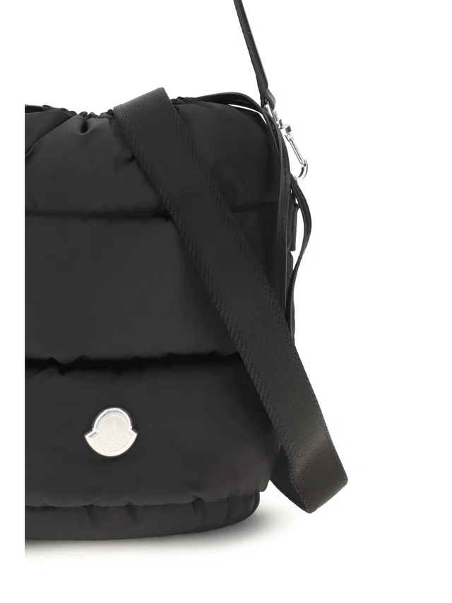 Moncler Caradoc Bucket Bag — Black Quilted Nylon in Black Nylon from HEWI
