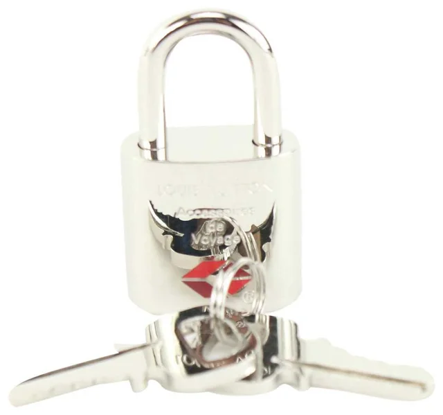 Louis Vuitton TSA De Voyage Padlock Silver and 2 Key Set Lock in Silver from Bagriculture