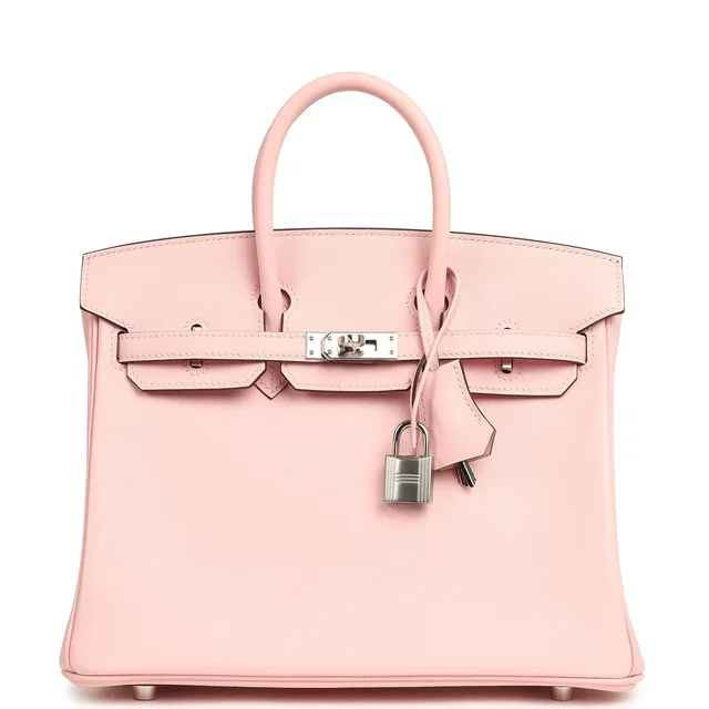 Hermès Birkin 25 Rose Sakura Swift Palladium Hardware in Pink Swift leather from Madison Avenue Couture