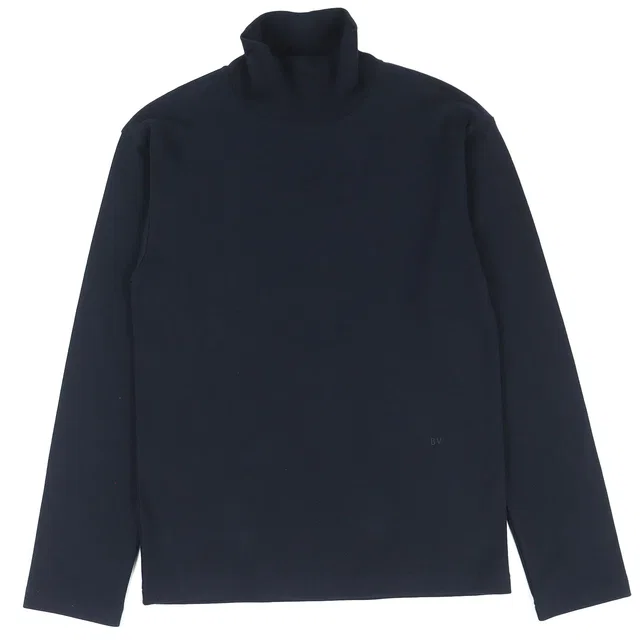 Bottega Veneta Logo Embroidered High Neck Long Sleeve Top from LuxUness