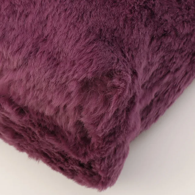 Circa 2000 Chanel Rabbit Fur CC Plate Chain Tote Bag Purple in Purple from VINTAGE QOO TOKYO, photo 11 of 14
