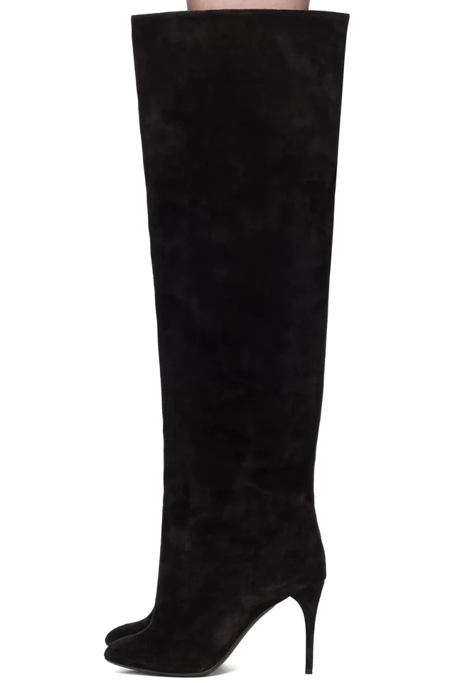 ALAÏA Black Decollete Boots, photo 3 of 4 from SSENSE