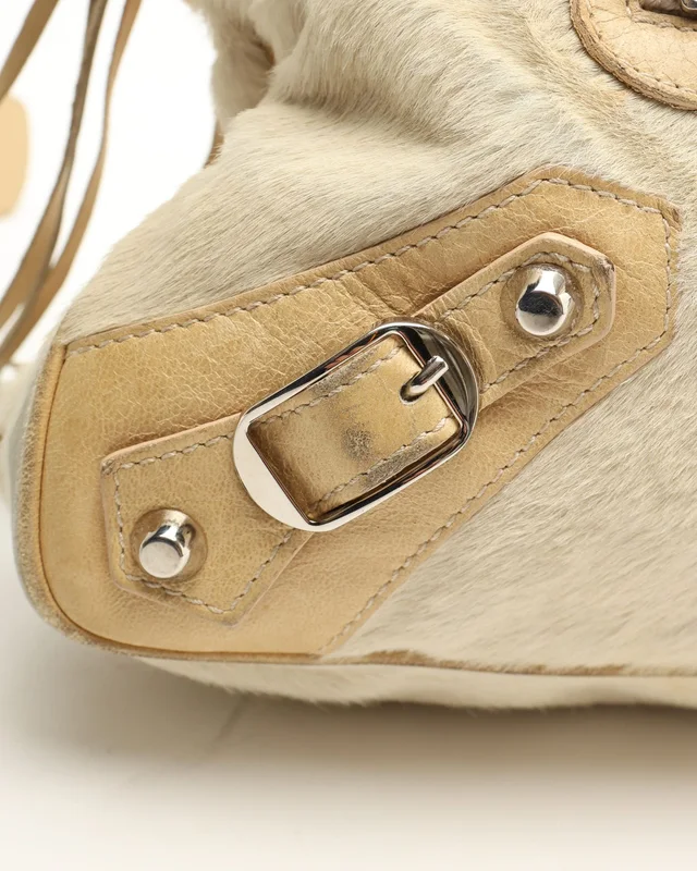 Balenciaga Pony Hair First Bag in Denim from A Retro Tale, photo 6 of 11