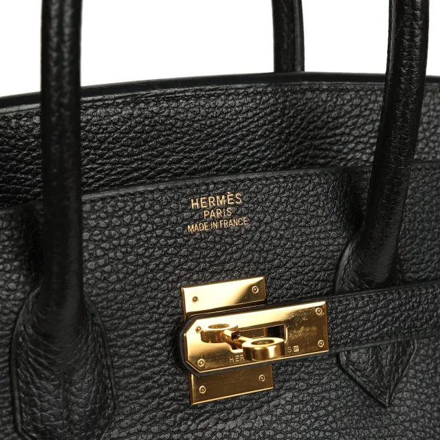 Hermès Vintage Birkin 35 Black Ardennes Gold Hardware in Black Ardennes from Madison Avenue Couture, photo 1 of 1