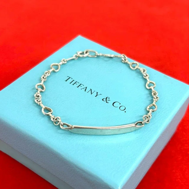 Tiffany & Co. Vintage ID Heart Bracelet 925 Sterling Silver in Silver from The Reluxe