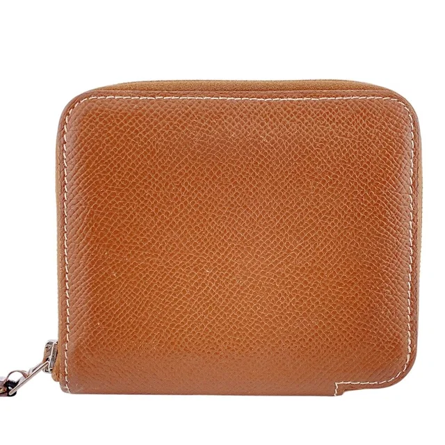 Hermès Compact Wallet Lion Azap Silk in Coin Purse in Silk from The Reluxe