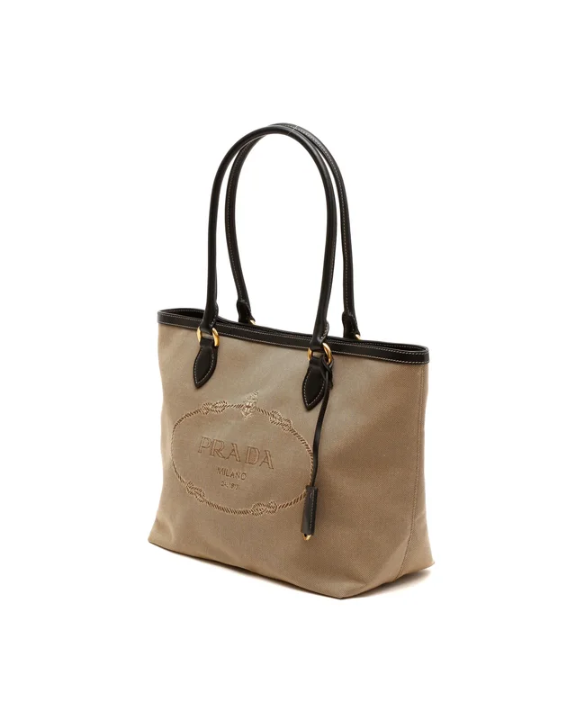 Prada Jacquard Tote Bag in Canvas from A Retro Tale, photo 2 of 8