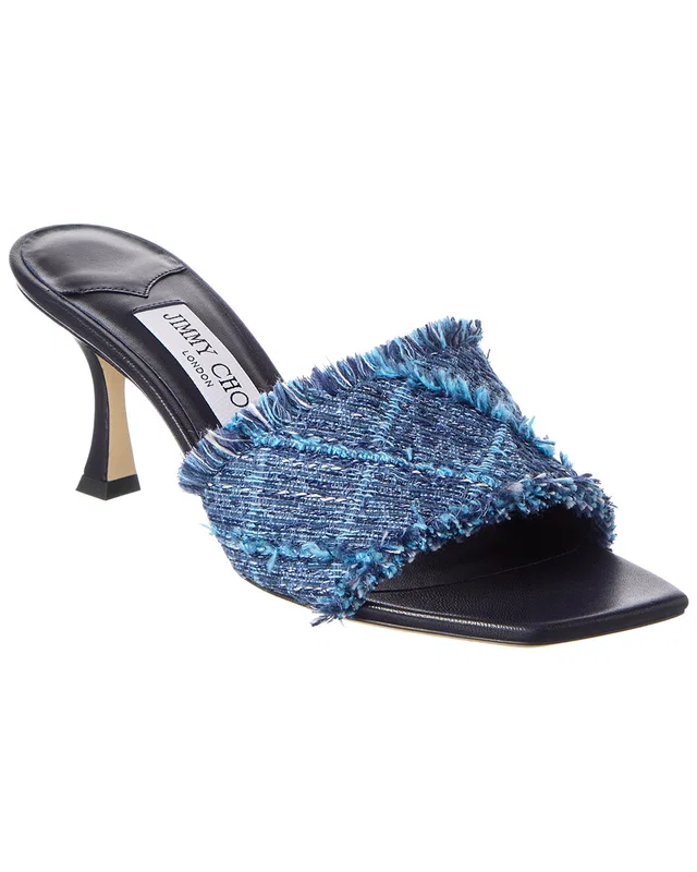 Jimmy Choo Alexia 70 Denim Sandal, image 1 of 1 from Gilt