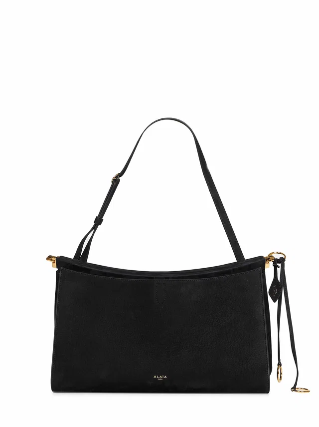 Alaïa Shoulder Bag — Black Calf Leather in Black Calfskin from HEWI