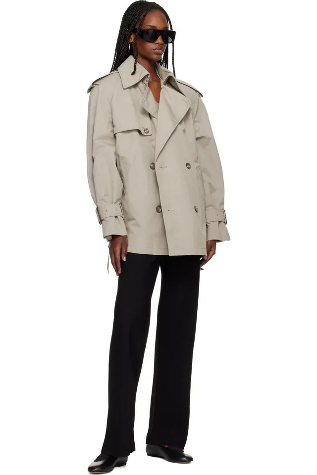WARDROBE.NYC Black Crepe Bias Cut Trousers, photo 4 of 4 from SSENSE