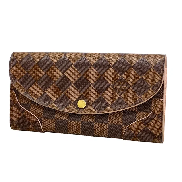 Louis Vuitton Wallet Damier Portefeuille Kaisa Rose Ballerine in Pink from The Reluxe
