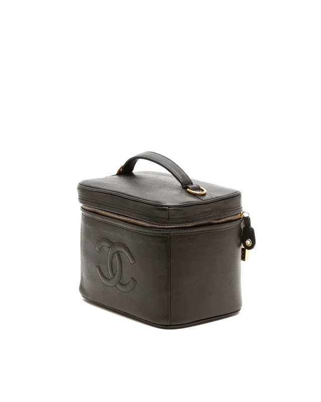 Chanel Coco Mark Caviar Vanity Crossbody Bag in Caviar leather from A Retro Tale, photo 2 of 2