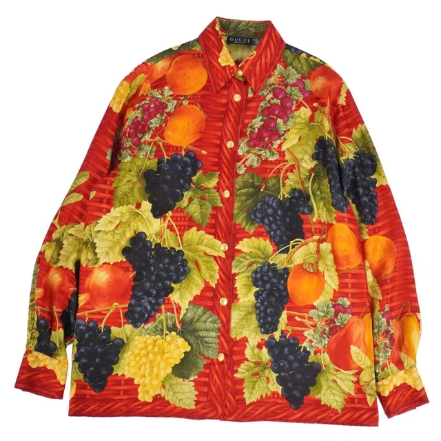 Gucci Tom Ford Era Shirt Blouse Long Sleeve in Silk from The Reluxe
