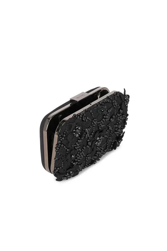 olga berg Beth Encrusted Clutch in Black, photo 4 of 5 from REVOLVE (Canada)