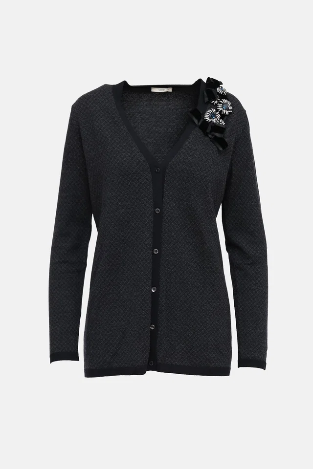 Prada FW 2010 Crystal Embellished Cardigan from VSP Consignment