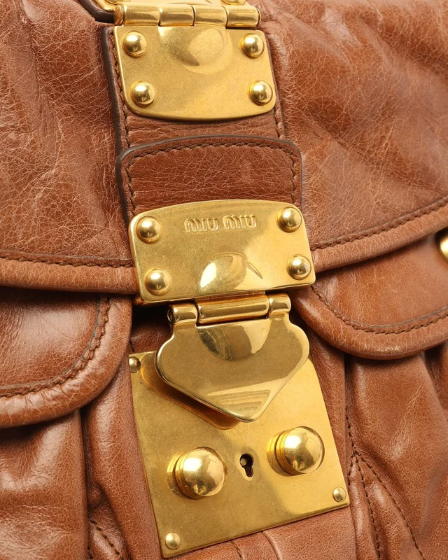 Miu Miu Matelassé Coffer Bag in Leather from A Retro Tale, photo 6 of 10