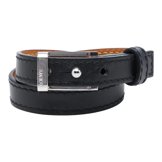 Loewe Leather Charm Bracelet in black Leather from Poshmark