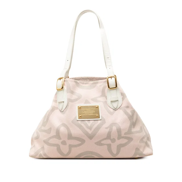 Pink Louis Vuitton Monogram Tahitienne Cabas PM Tote Bag in Pink Canvas from Designer Revival