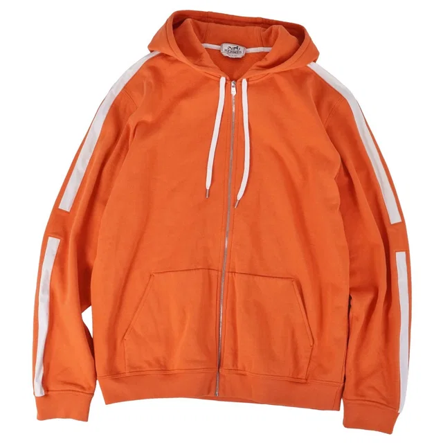 Hermès Hoodie Run Orange in Orange Nylon from The Reluxe