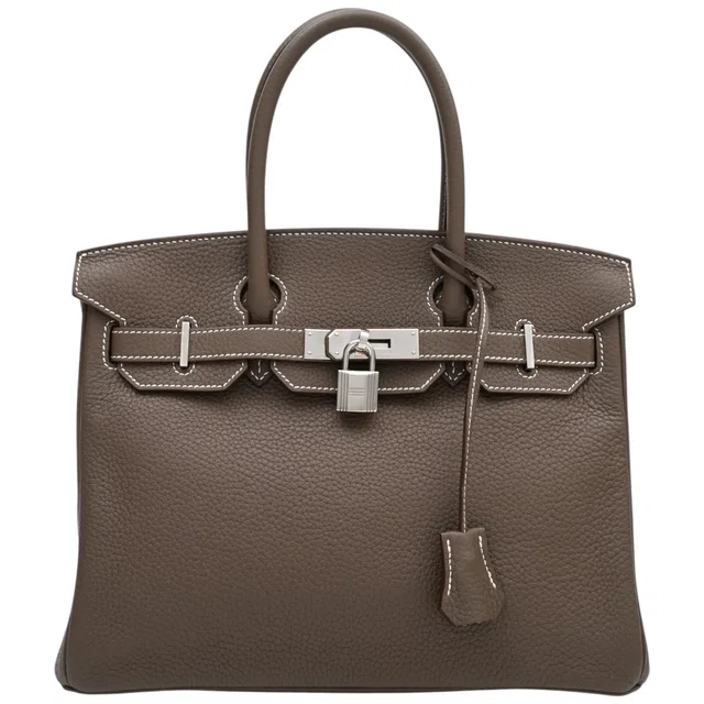 Hermès 2015 Birkin 30 Etoupe in Taupe Togo leather from VINTAGE QOO TOKYO