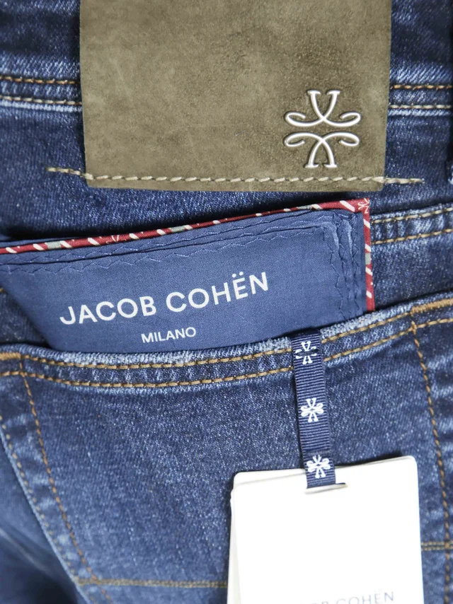 Jacob Cohen Logo Patch Slim Fit Jeans, photo 3 of 3 from SENSER