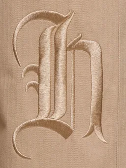 Honor the Gift Straight Trousers with Embroidery in 100% Cotton, photo 2 of 3 from LUISAVIAROMA
