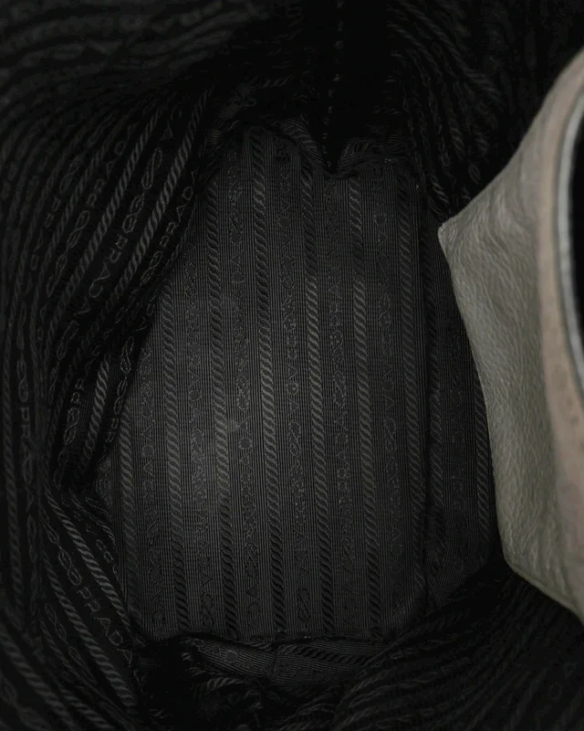 Prada Drawstring Bucket Bag in Caviar leather from A Retro Tale, photo 6 of 7