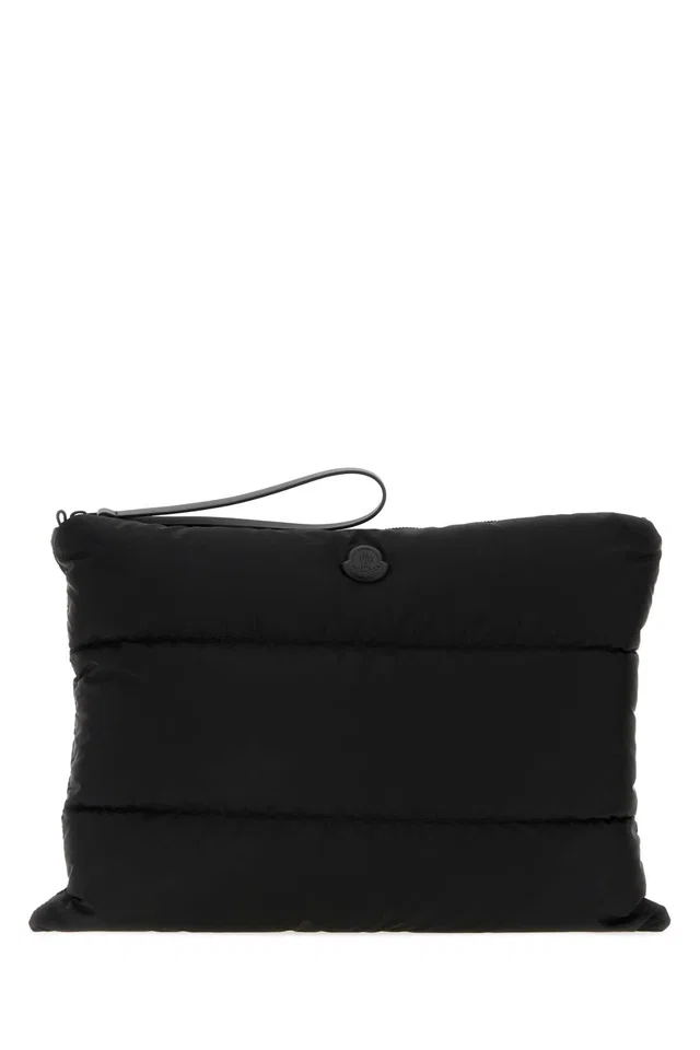 Moncler Caradoc Laptop Case — Black Travel Wallets in Black Nylon from HEWI