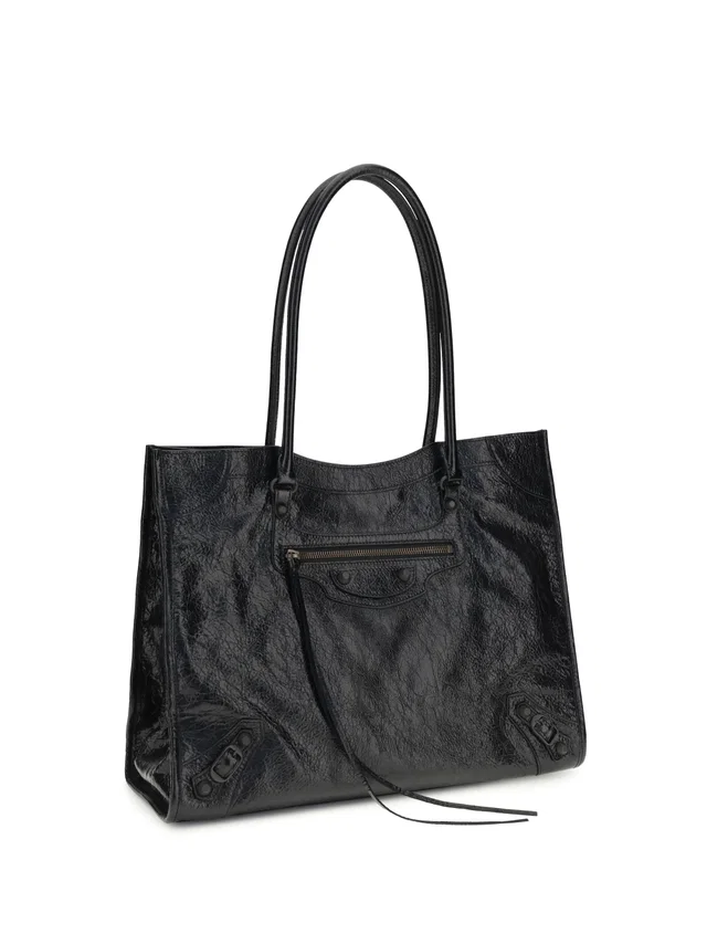 Balenciaga Tote Bag — Black Lambskin in Black Lambskin from HEWI