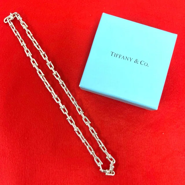 Tiffany & Co. HardWear Small Link Necklace 925 Sterling Silver in Silver from The Reluxe