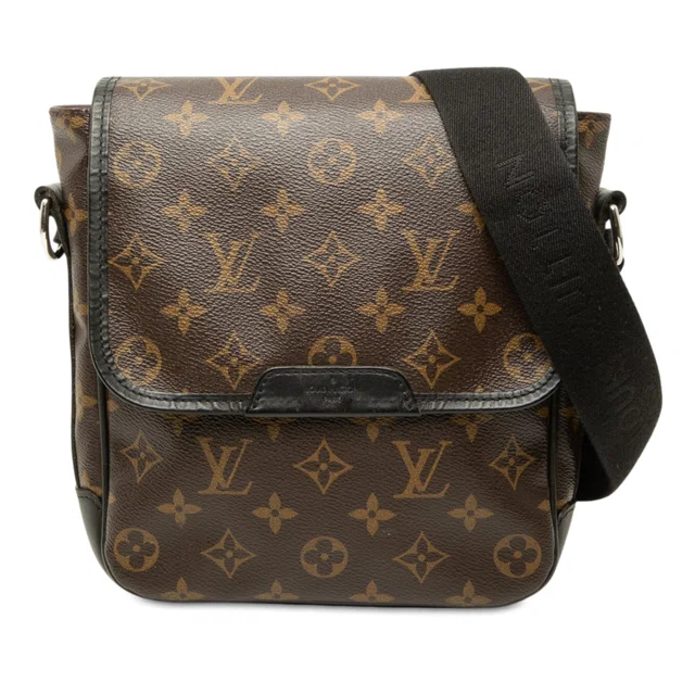 Brown Louis Vuitton Monogram Macassar Bass PM Crossbody Bag in Brown Leather from Designer Revival