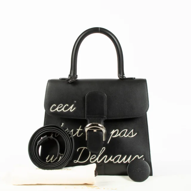 Delvaux Box Calf Brillant L'Humour MM in Black Box leather from Labellov, photo 2 of 5