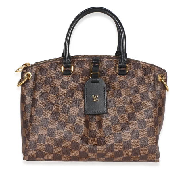 Louis Vuitton Black Damier Ebene Canvas Odeon Tote PM in Black Canvas from myGemma