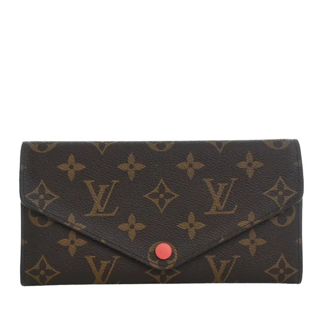 Brown Louis Vuitton Monogram Josephine Long Wallet in Brown Coated canvas from Designer Revival