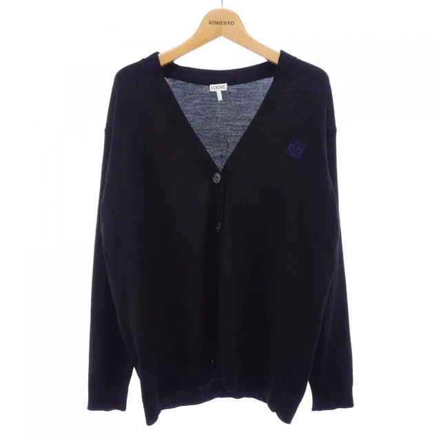 Loewe Anagram Cardigan Black in Black from The Reluxe