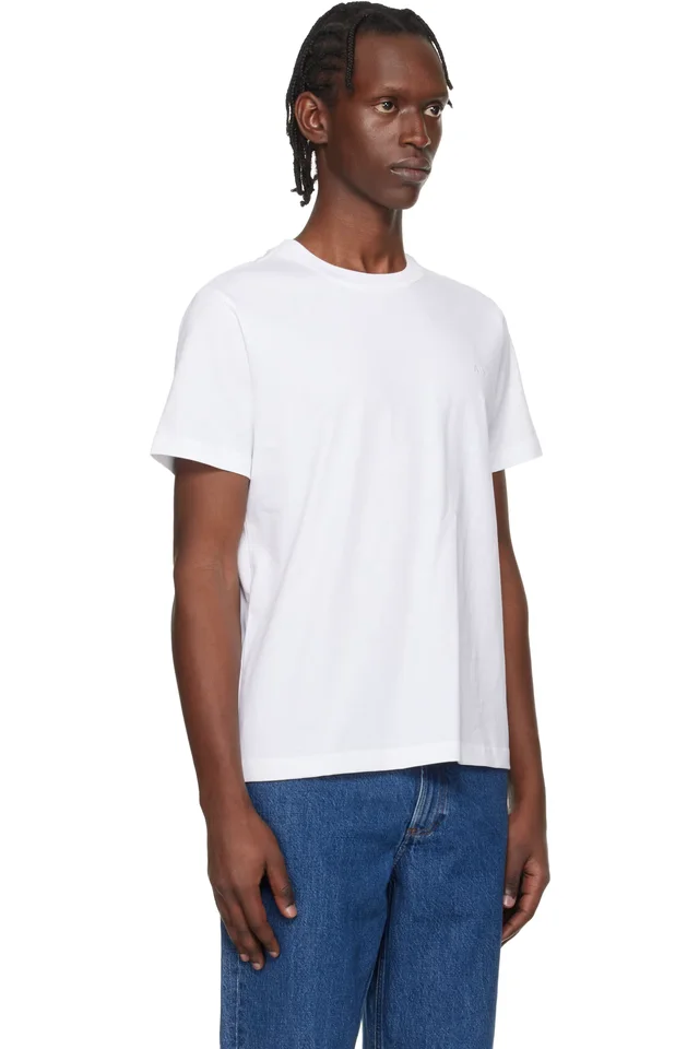 White Standard 'A.P.C.' Brodé T-shirt, photo 2 of 2 from SSENSE