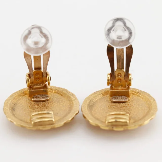 Chanel Flower Motif Earrings in Gold Gold-plated metal from LuxUness, photo 4 of 6