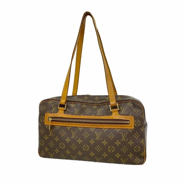 Louis Vuitton Shoulder Bag Monogram Cite GM Brown in Brown from The Reluxe