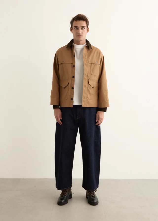 Junya Watanabe Filson Cotton Oxford x Flannel Check Jacket in Beige from Incu, photo 1 of 1