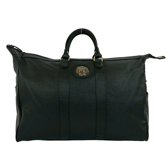 Burberry Leather Boston Bag in Black Leather from LuxUness