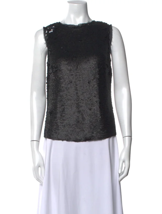 Maison Margiela 2016 Crew Neck Top in black from The RealReal