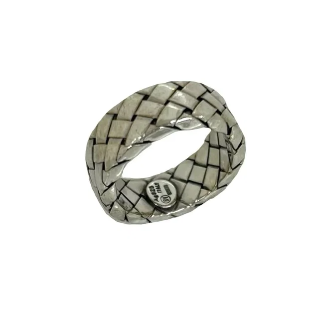 Bottega Veneta Silver Intrecciato Ring in silver|gray Woven leather from Poshmark