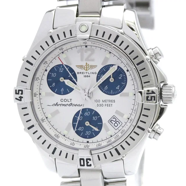Breitling Colt Chrono Ocean Steel Quartz Mens Watch A53350 Polished in gold from Poshmark