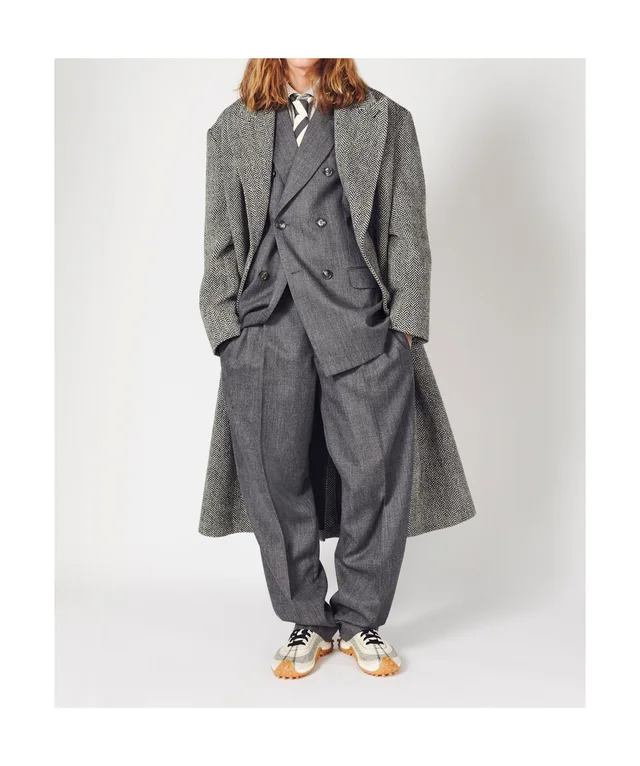 Ami Paris Grey double breasted wool blazer, photo 5 of 7 from SENSER
